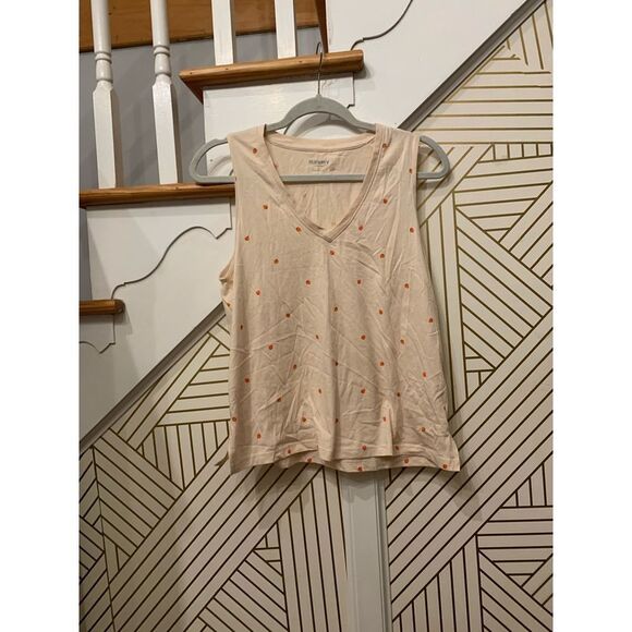 Old Navy Womens V Neck Tank with Strawberry Print NWT - Picture 1 of 6